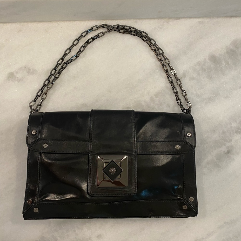 Tory Burch Black Clutch with Chain